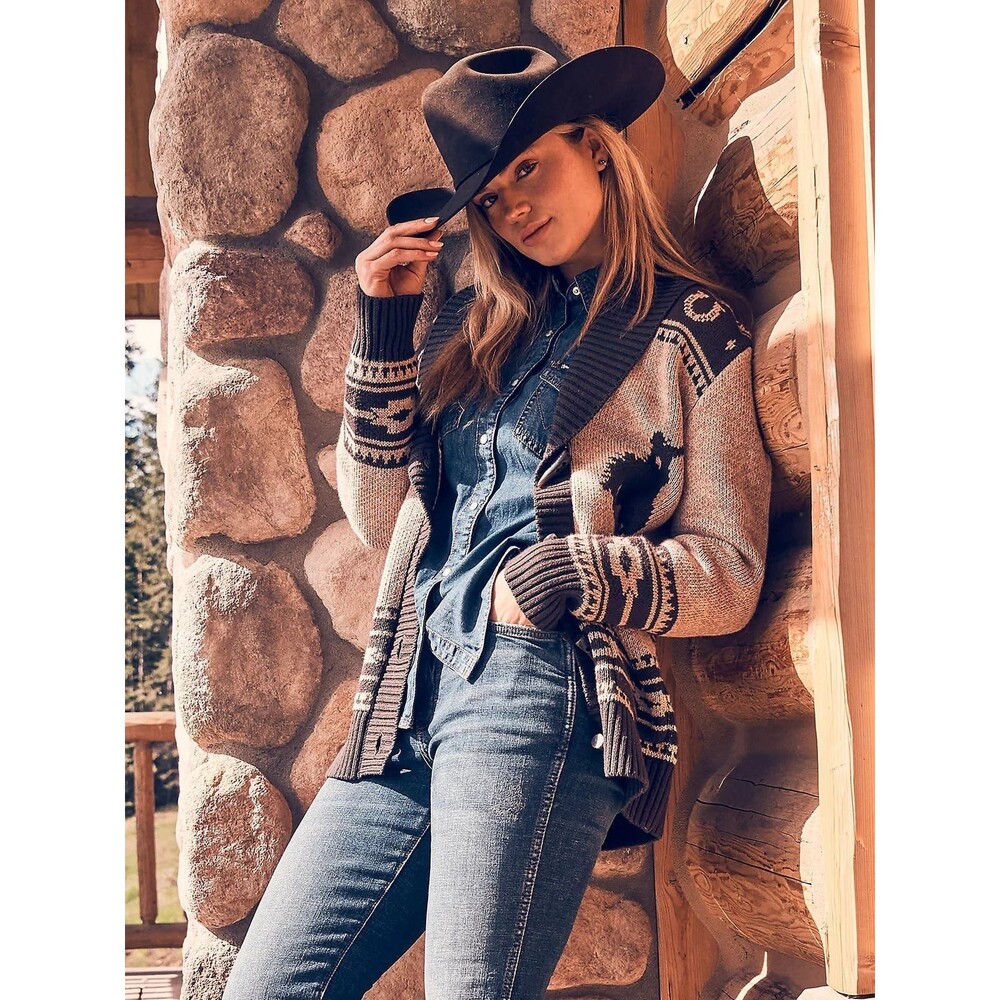 Women's Wrangler Western Cowboy Cardigan Sweater
